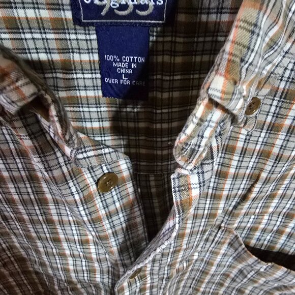 955 Originals Weathered Cotton Button Down Shirt Mens Size Large - Picture 3 of 3